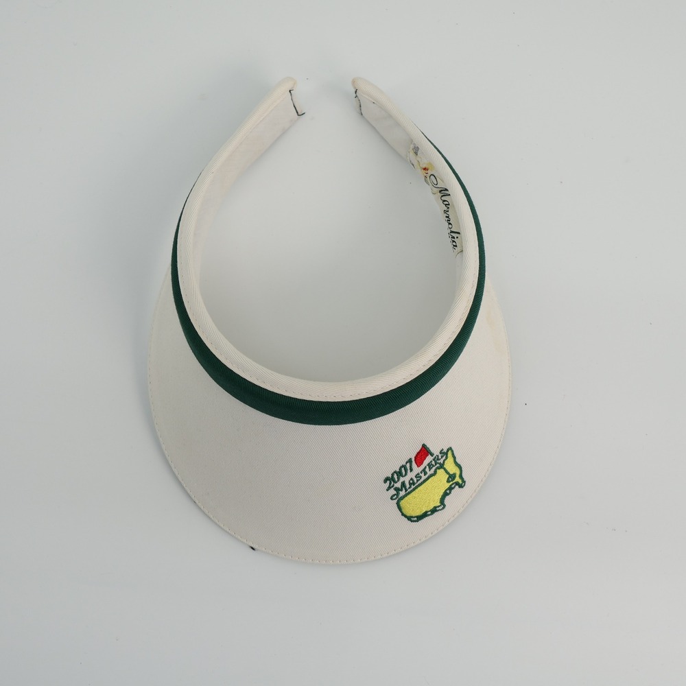 2007 Masters Golf Tournament Visor Magnolia Lane Green White Adjustable - Picture 4 of 5